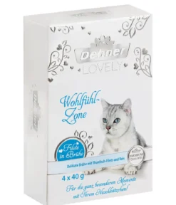 Dehner Premium Lovely Katzensnack Thunfischfilets in Brühe Wohlfühl-Zone, 12 x 4 x 40 g
