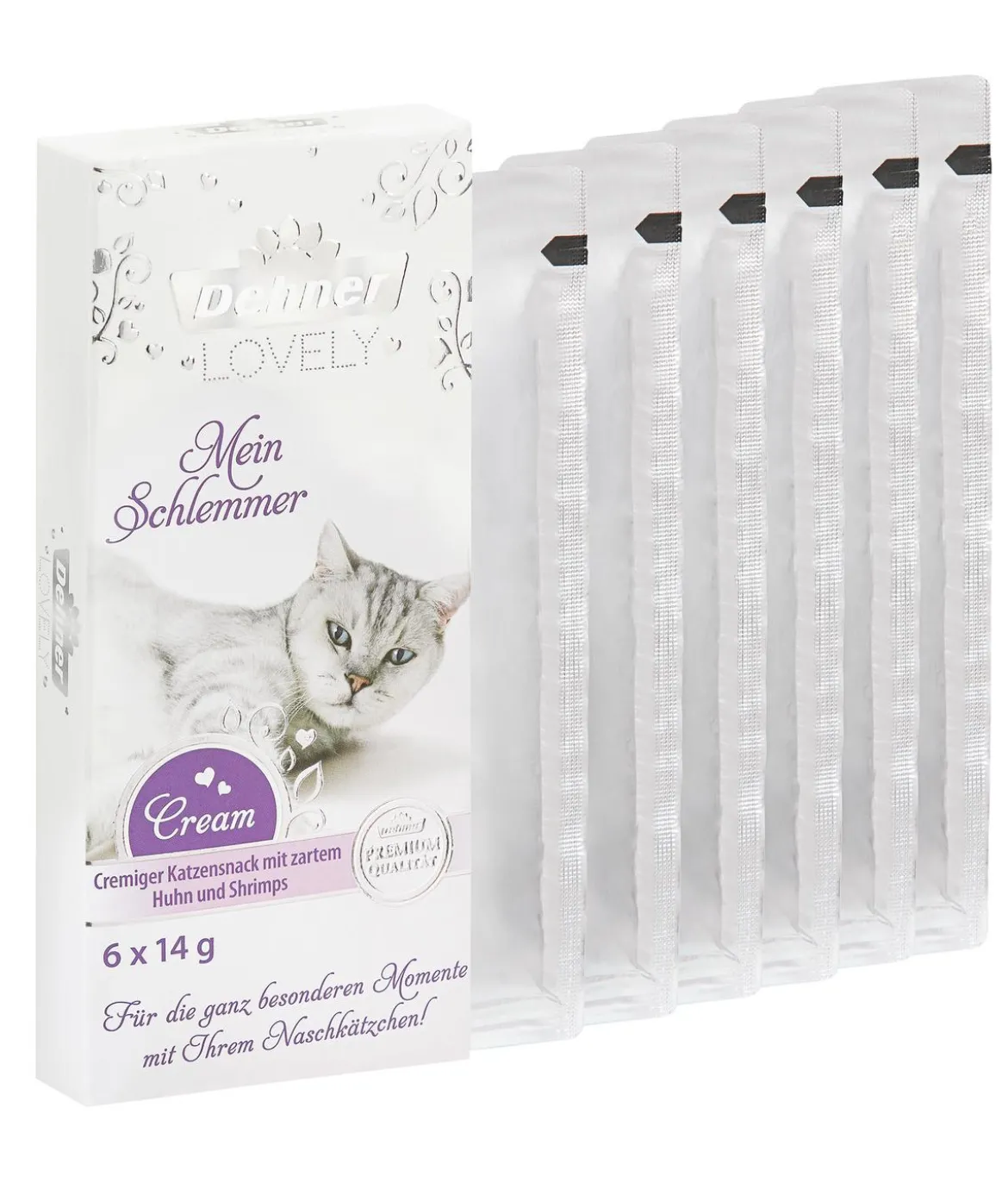 Dehner Premium Lovely Katzensnack Mein Schlemmer, 12 x 6 x 14 g