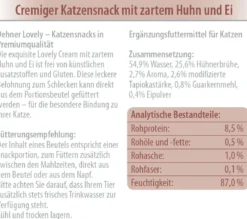 Dehner Premium Lovely Katzensnack Cream Mein Feinschmecker, 12 x 6 x 14 g