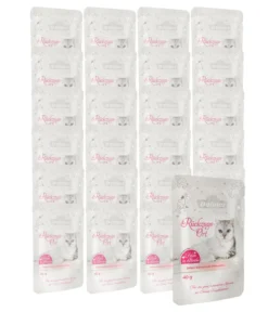 Dehner Premium Lovely Katzensnack Filets in Brühe Rückzugs-Ort, 24 x 40 g