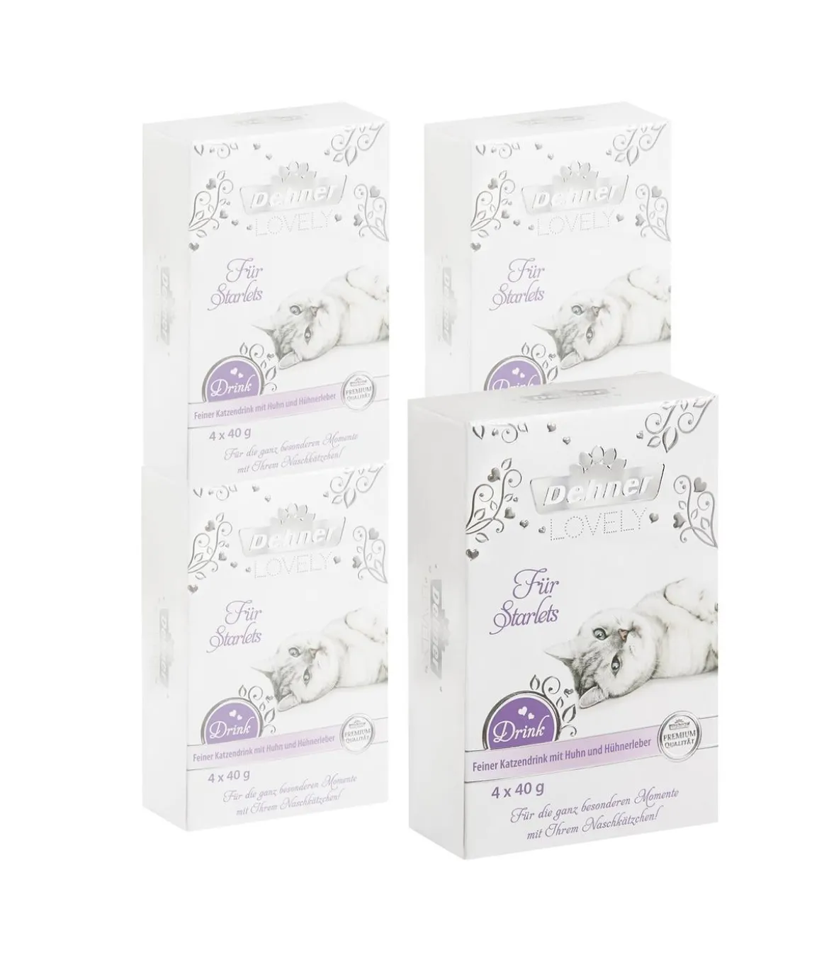 Dehner Premium Lovely Katzensnack Drink Für Starlets, 48 x 40 g