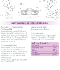 Dehner Premium Lovely Katzensnack Drink Für Starlets, 48 x 40 g
