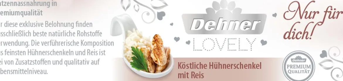 Dehner Premium Lovely Nassfutter für Katzen Nur für dich!, 24 x 70 g