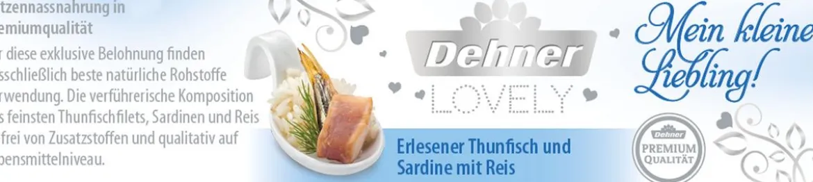 Dehner Premium Lovely Nassfutter für Katzen Mein kleiner Liebling!, 24 x 70 g