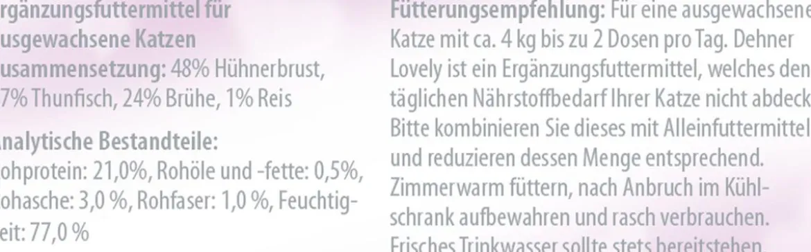 Dehner Premium Lovely Nassfutter für Katzen Schön, dass du da bist!, 24 x 70 g