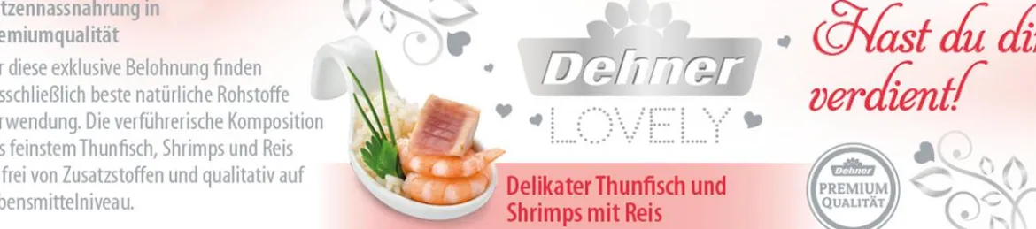 Dehner Premium Lovely Nassfutter für Katzen Hast du dir verdient!, 24 x 70 g