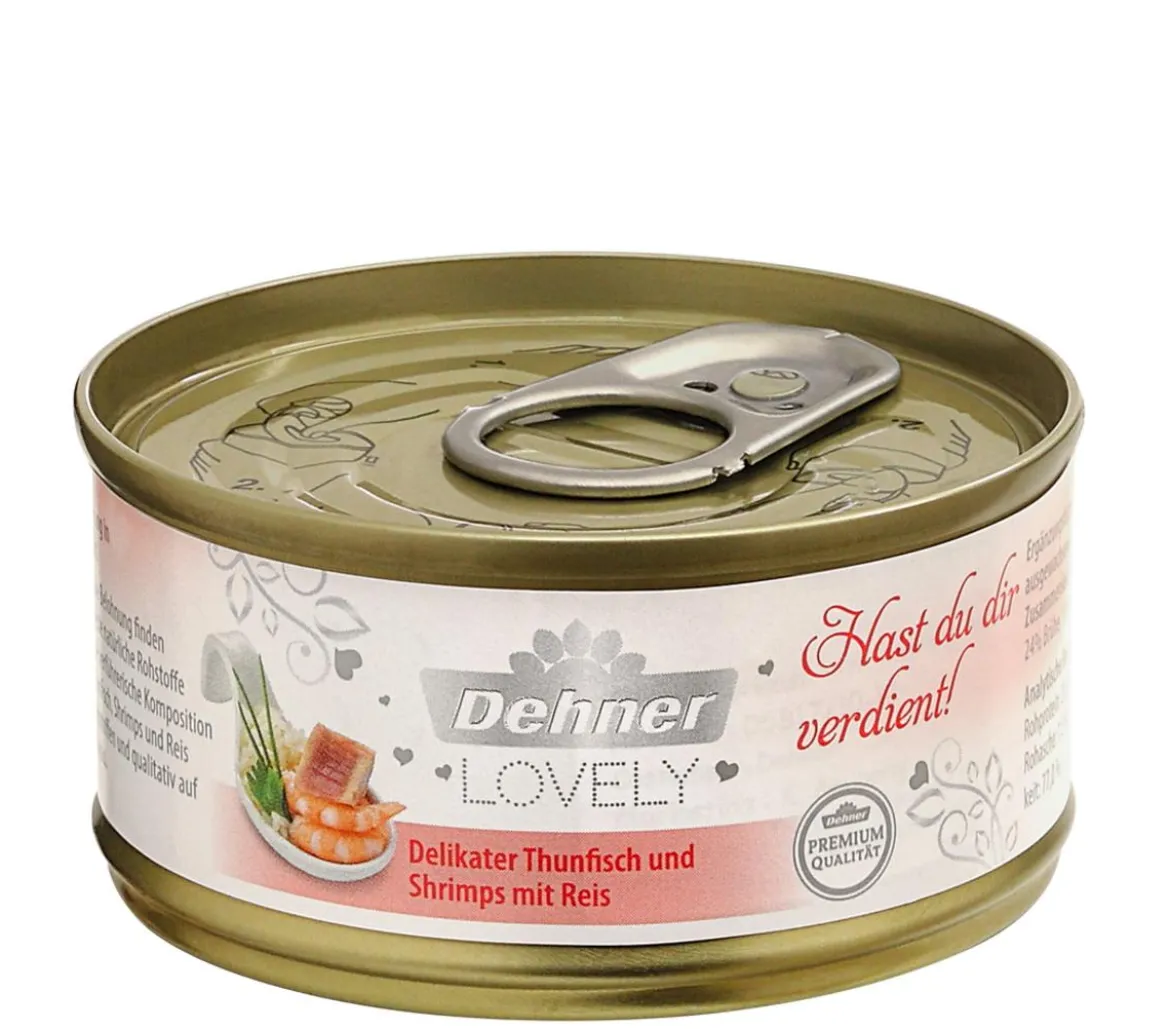 Dehner Premium Lovely Nassfutter für Katzen Hast du dir verdient!, 24 x 70 g