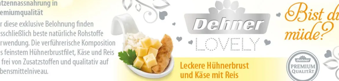 Dehner Premium Lovely Nassfutter für Katzen Bist du müde?, 24 x 70 g
