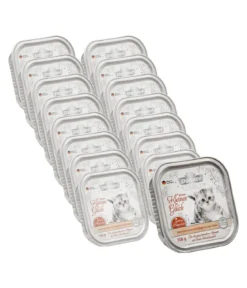 Dehner Premium Lovely Nassfutter für Katzen Kitten Kleines Glück, 16 x 100 g
