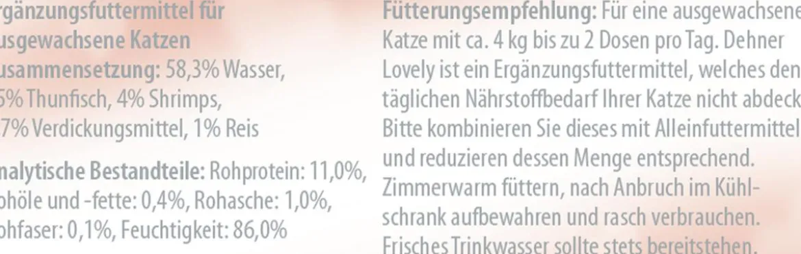 Dehner Premium Lovely Nassfutter für Katzen Darf ich dich streicheln?, 24 x 80 g