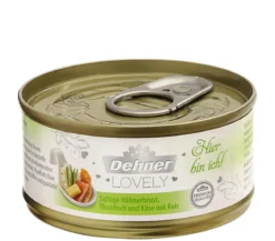 Dehner Premium Lovely Nassfutter für Katzen Hier bin ich!, 24 x 70 g