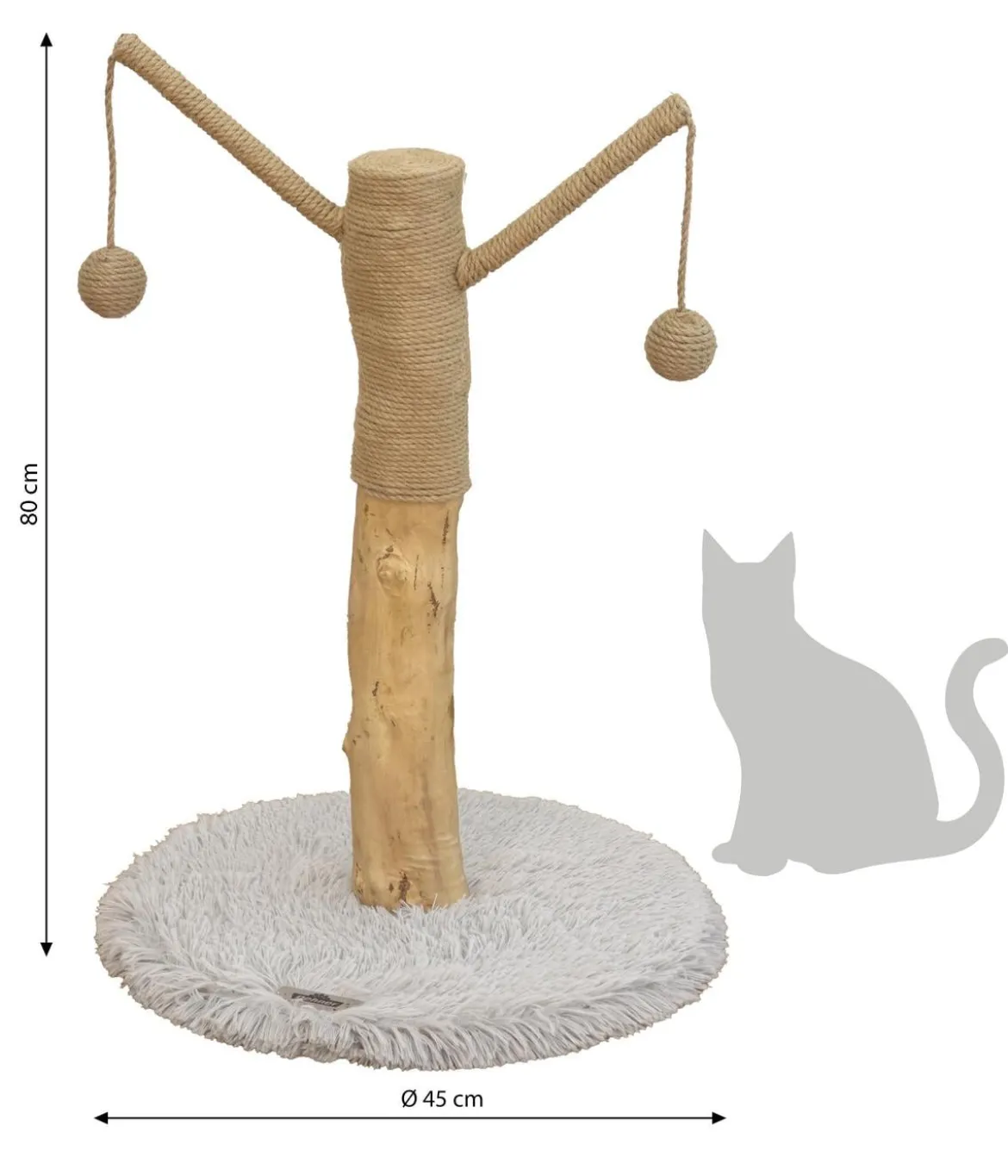 Dehner Premium Lovely Natur-Kratzbaum Auspowern & Ausspannen