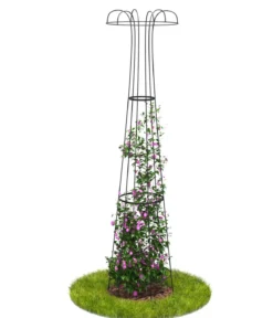 Dehner Premium Metall-Obelisk Maxima, schwarz