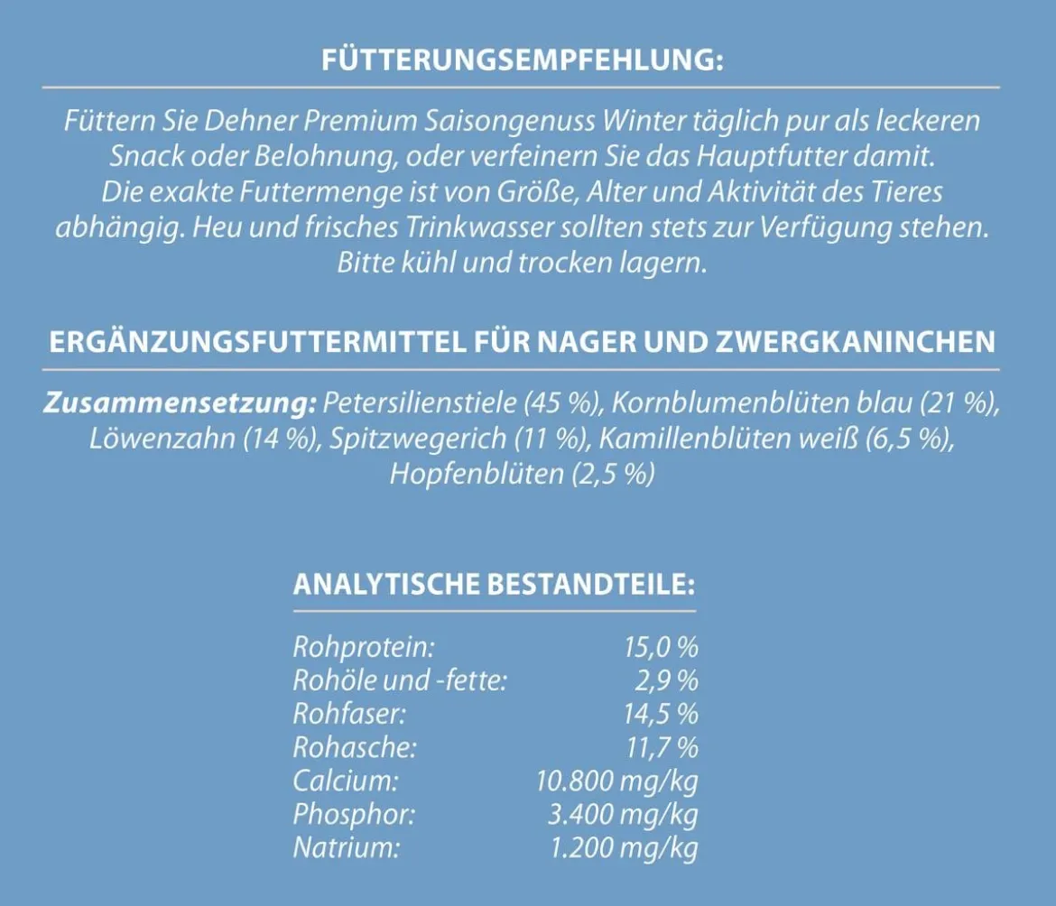 Dehner Premium Nagersnack Saisongenuss Winter, 500 g