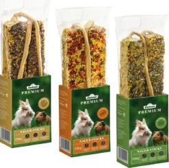 Dehner Premium Nager-Sticks Mix, 3 x 150 g