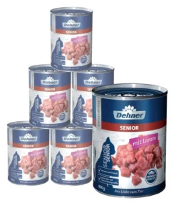 Dehner Premium Nassfutter für Katzen Senior, 6 x 200 g/400 g