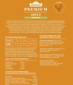 Dehner Premium Nassfutter für Katzen Sensitive, 12 x 100 g