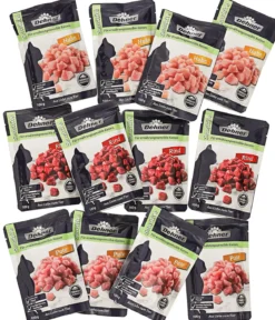 Dehner Premium Nassfutter für Katzen Feine Fleischmenüs im Vorteilspack Sensitive Adult, 12 x 100 g