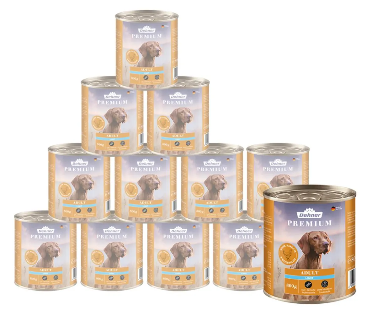 Dehner Premium Nassfutter für Hunde Adult Light