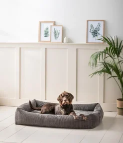 Dehner Premium Orthopädisches Hundebett Yumah, rechteckig, ca. B120/H23/T90 cm