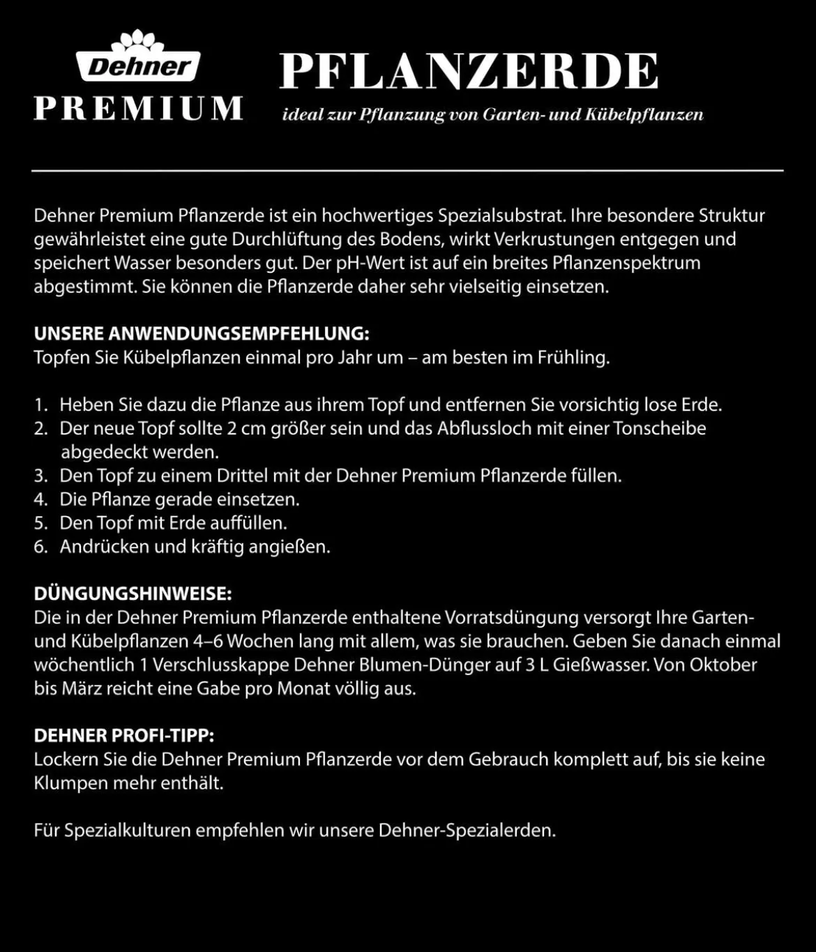 Dehner Premium Pflanzerde, 57 x 40 Liter