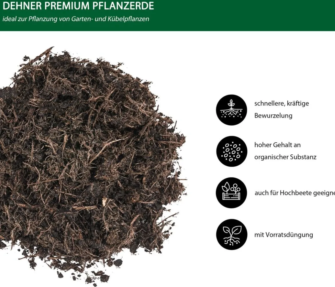 Dehner Premium Pflanzerde, 57 x 40 Liter