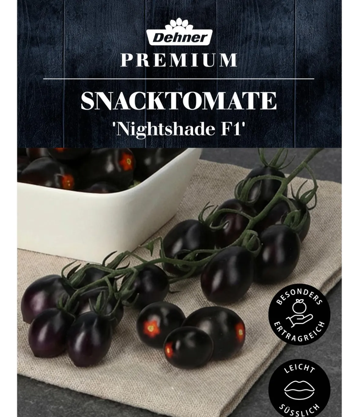 Dehner Premium Samen Snacktomate 'Nightshade F1'