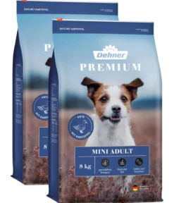 Dehner Premium Trockenfutter für Hunde Mini Adult, Ente & Kartoffel