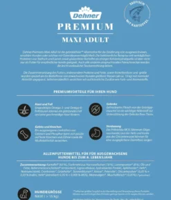 Dehner Premium Trockenfutter für Hunde Maxi Adult, Seefisch mit Kartoffel