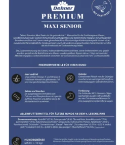 Dehner Premium Trockenfutter für Hunde Maxi Senior, Ente & Kartoffel