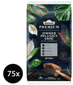 Dehner Premium Zimmerpflanzenerde, 75 x 10 Liter