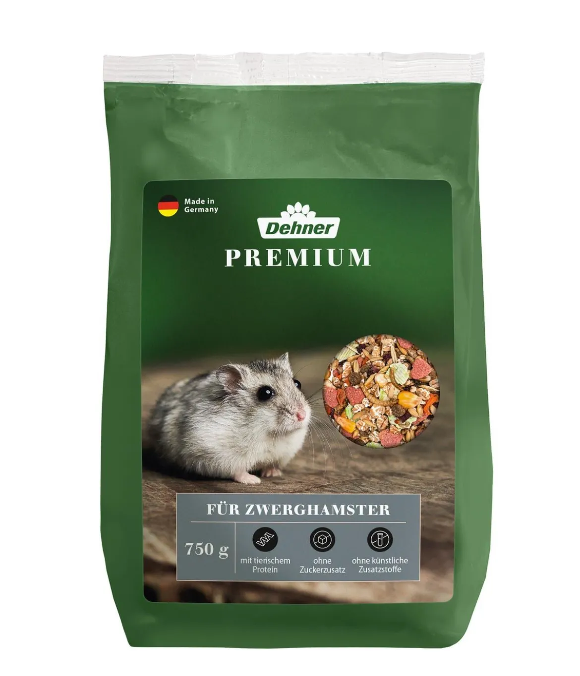 Dehner Premium Zwerghamsterfutter, 750 g