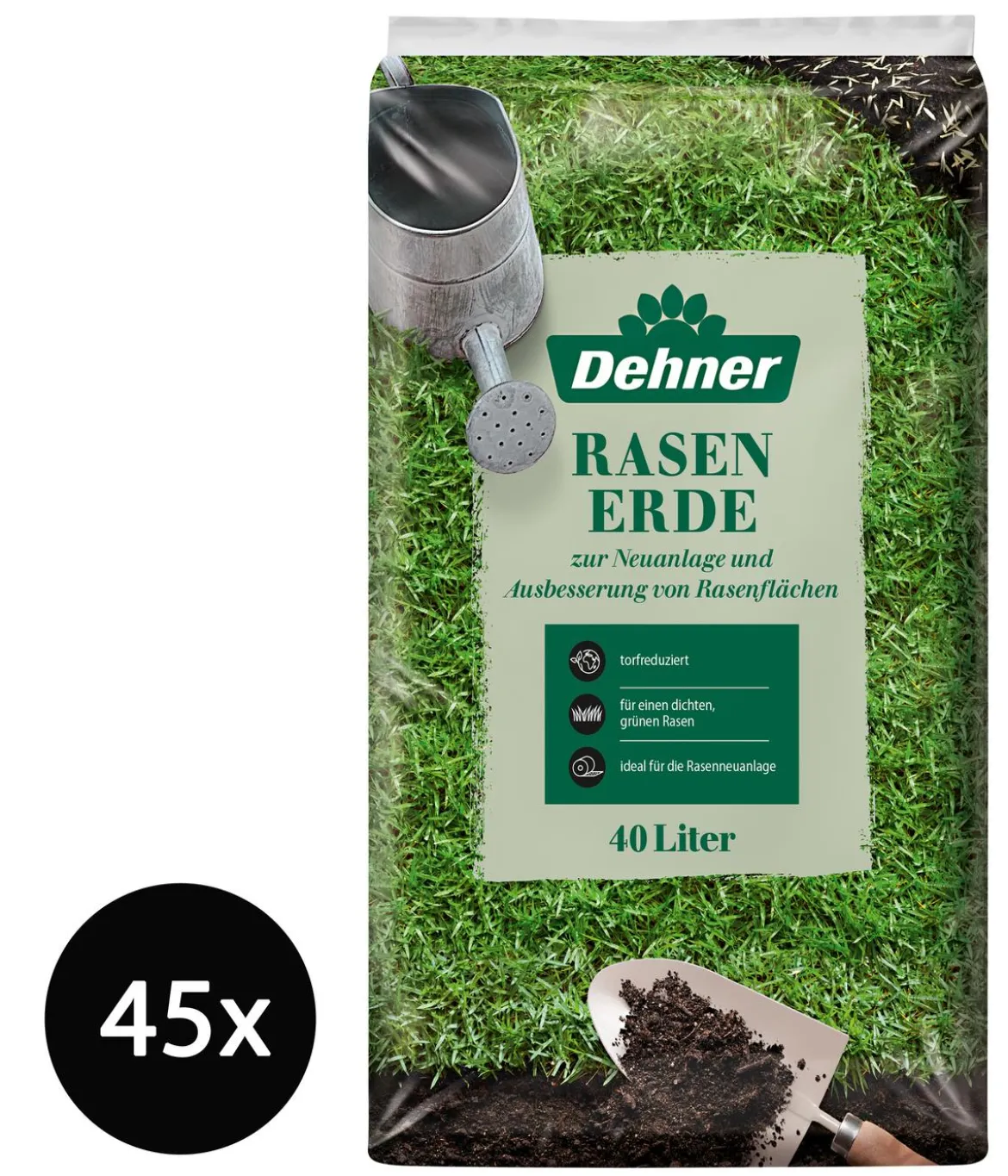 Dehner Rasenerde, 45 x 40 Liter