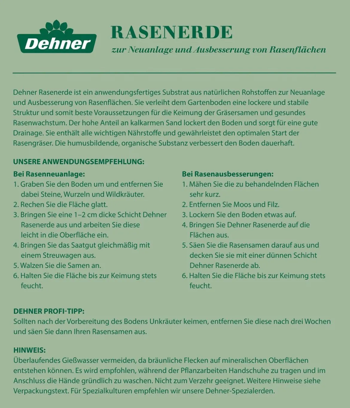 Dehner Rasenerde, 45 x 40 Liter