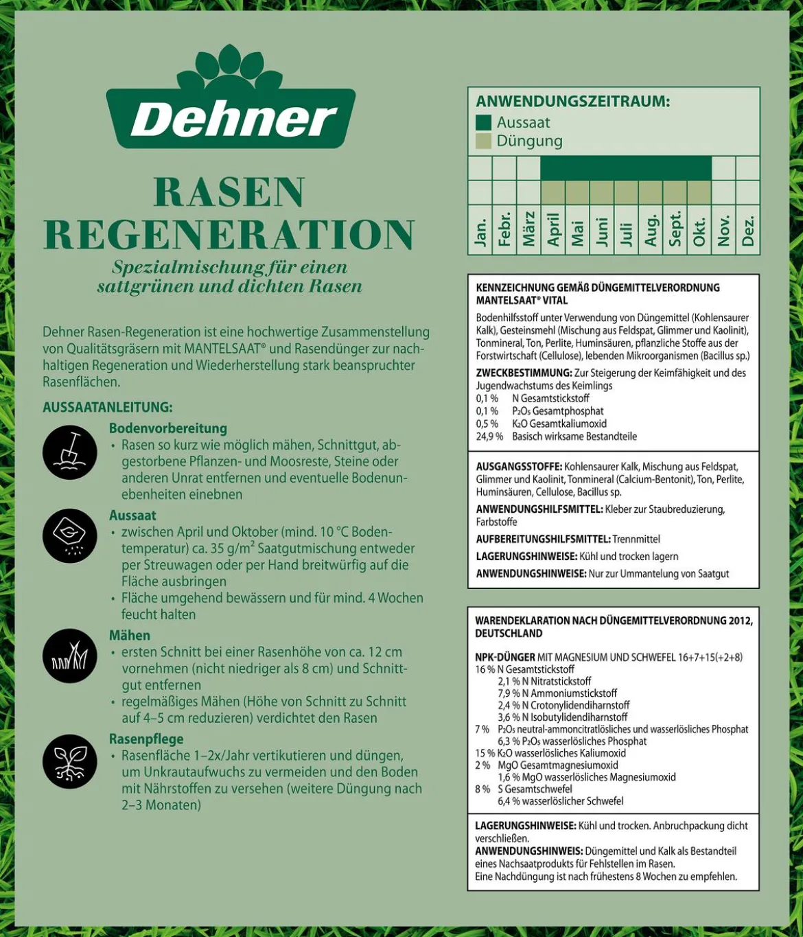 Dehner Rasen-Regeneration