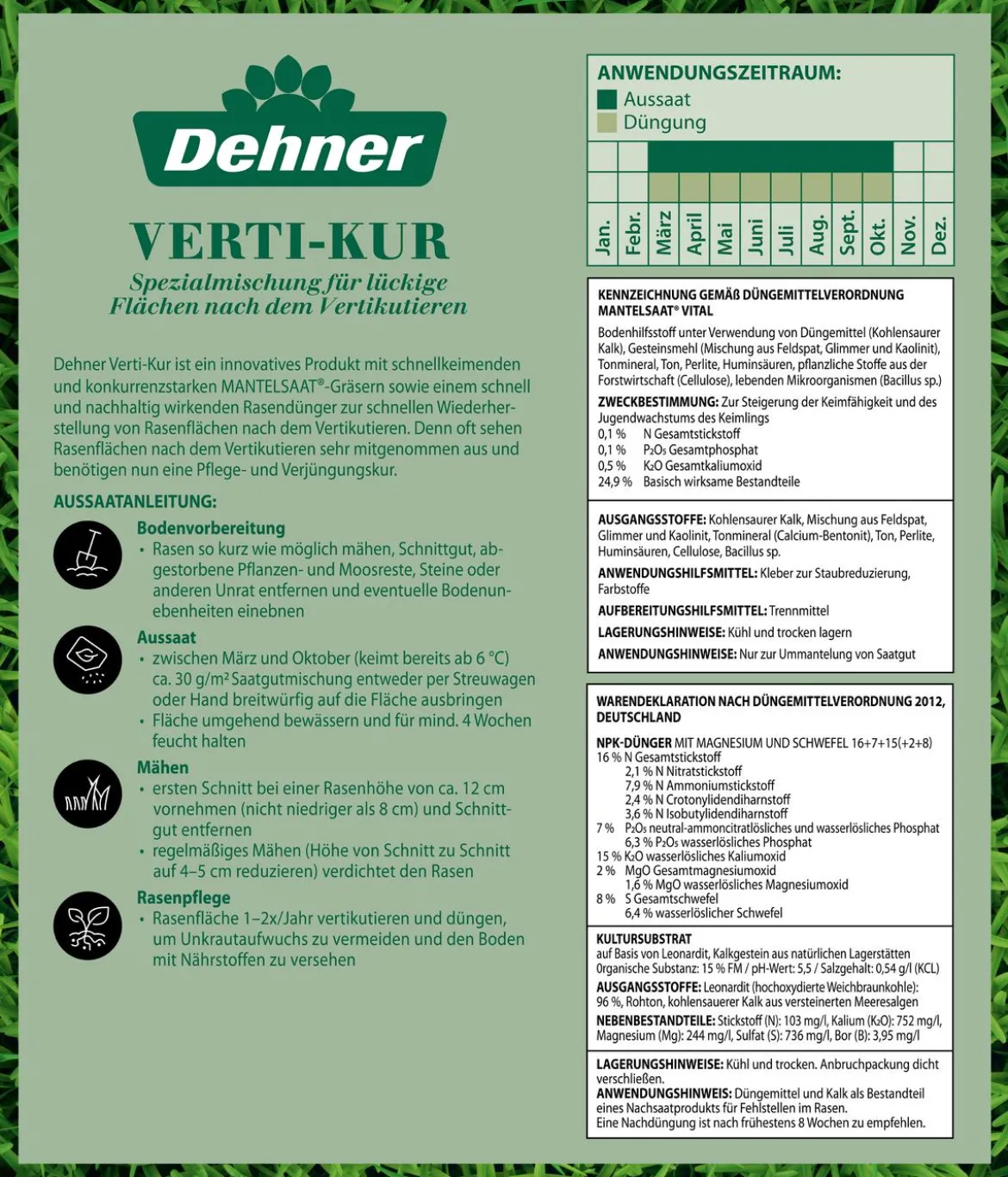 Dehner Rasen Verti-Kur