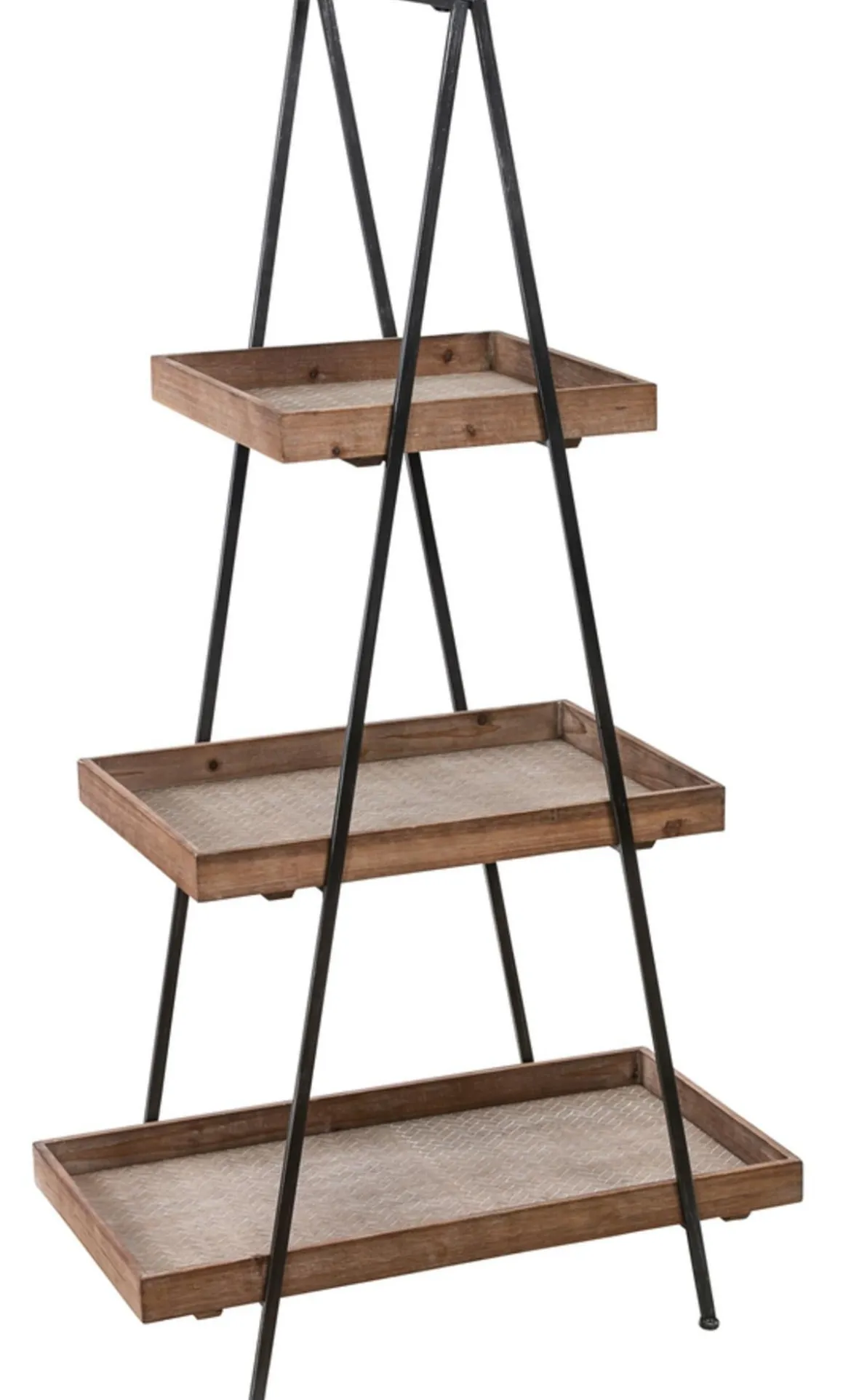 Dehner Regal aus Metall und Holz, ca. H137,5 cm
