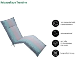 Dehner Relaxauflage Trentino, ca. B50/H4/T168 cm