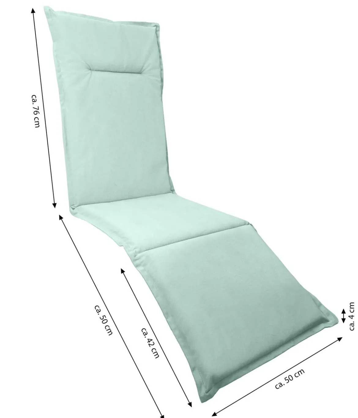 Dehner Relaxauflage Veneto, ca. B50/H4/T168 cm