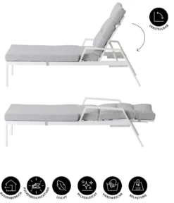 Dehner Relaxliege Formentera, ca. B66/H97/T188,5 cm