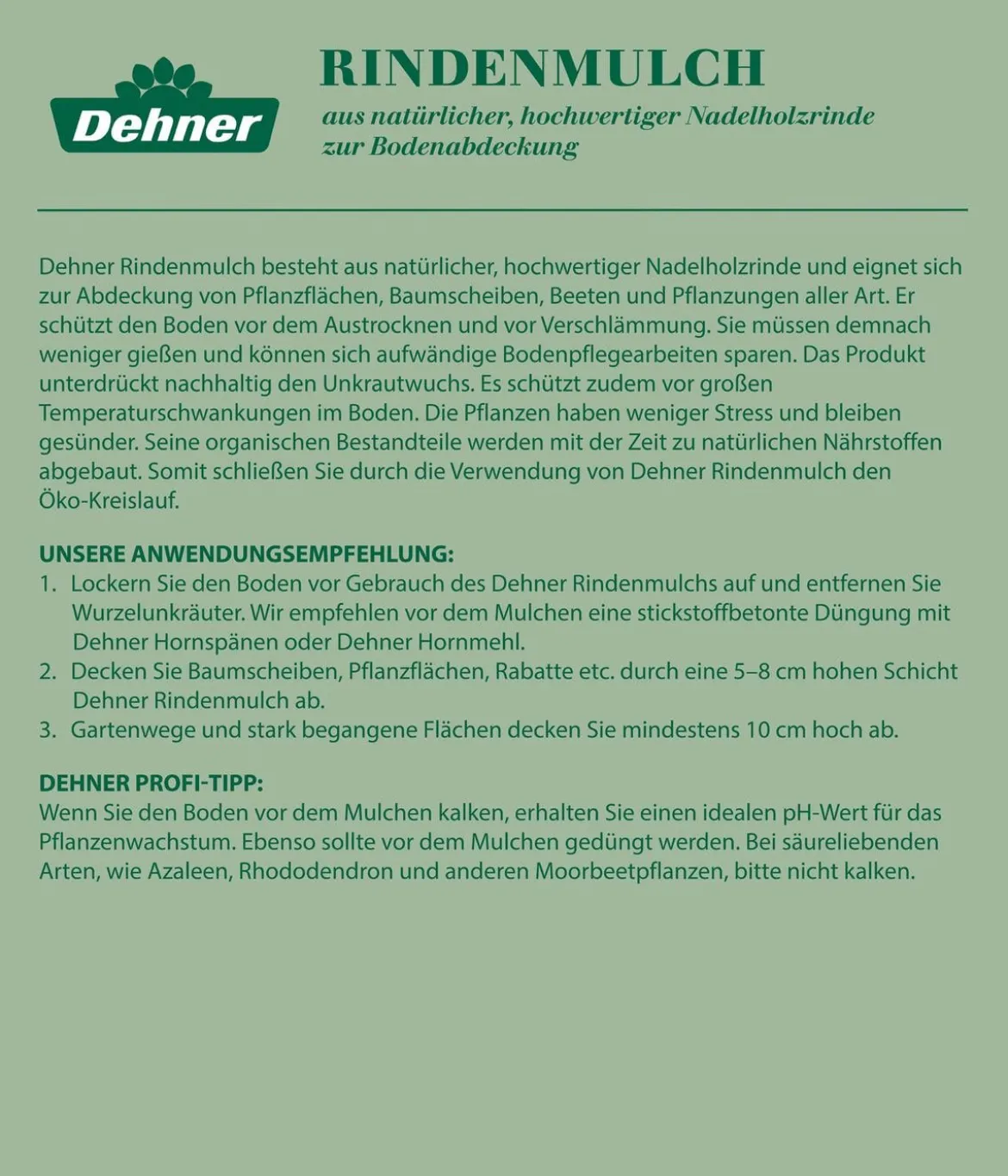 Dehner Rindenmulch fein, 60 l