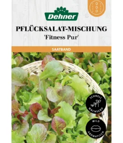 Dehner Saatband Pflücksalat-Mischung 'Fitness Pur', L5 m