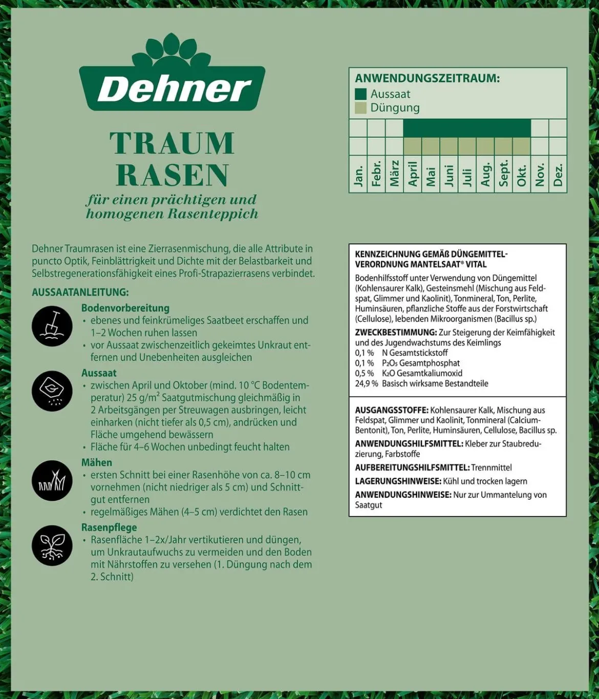Dehner Saatgut Traumrasen