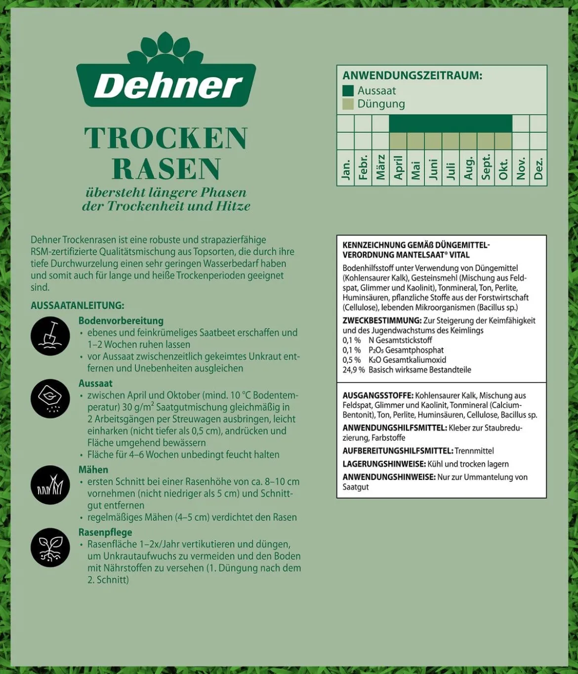 Dehner Saatgut Trockenrasen