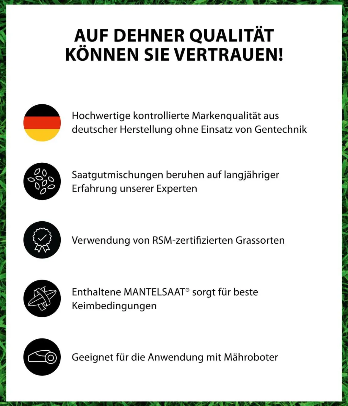 Dehner Saatgut Universalrasen, 500 g