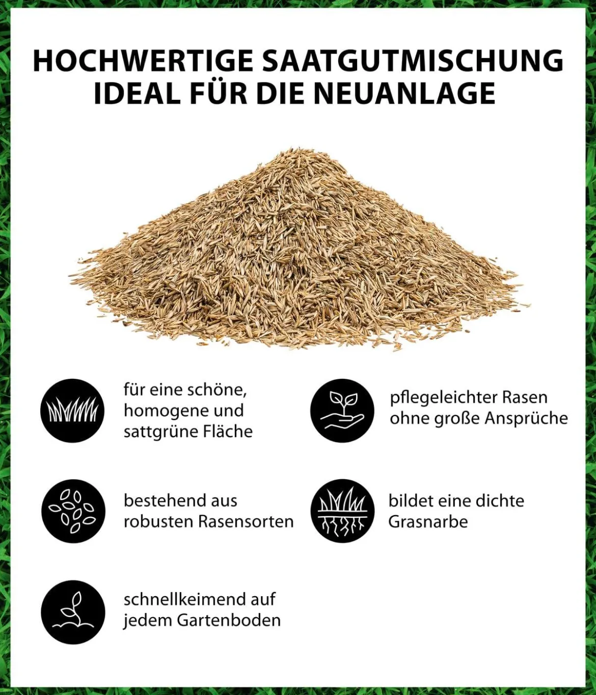 Dehner Saatgut Universalrasen, 500 g