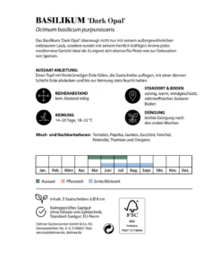 Dehner Saatscheiben Basilikum 'Dark Opal', 3 Stück à Ø 8 cm