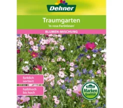 Dehner Samen Blumenmischung 'Farbgarten in rosa Tönen'