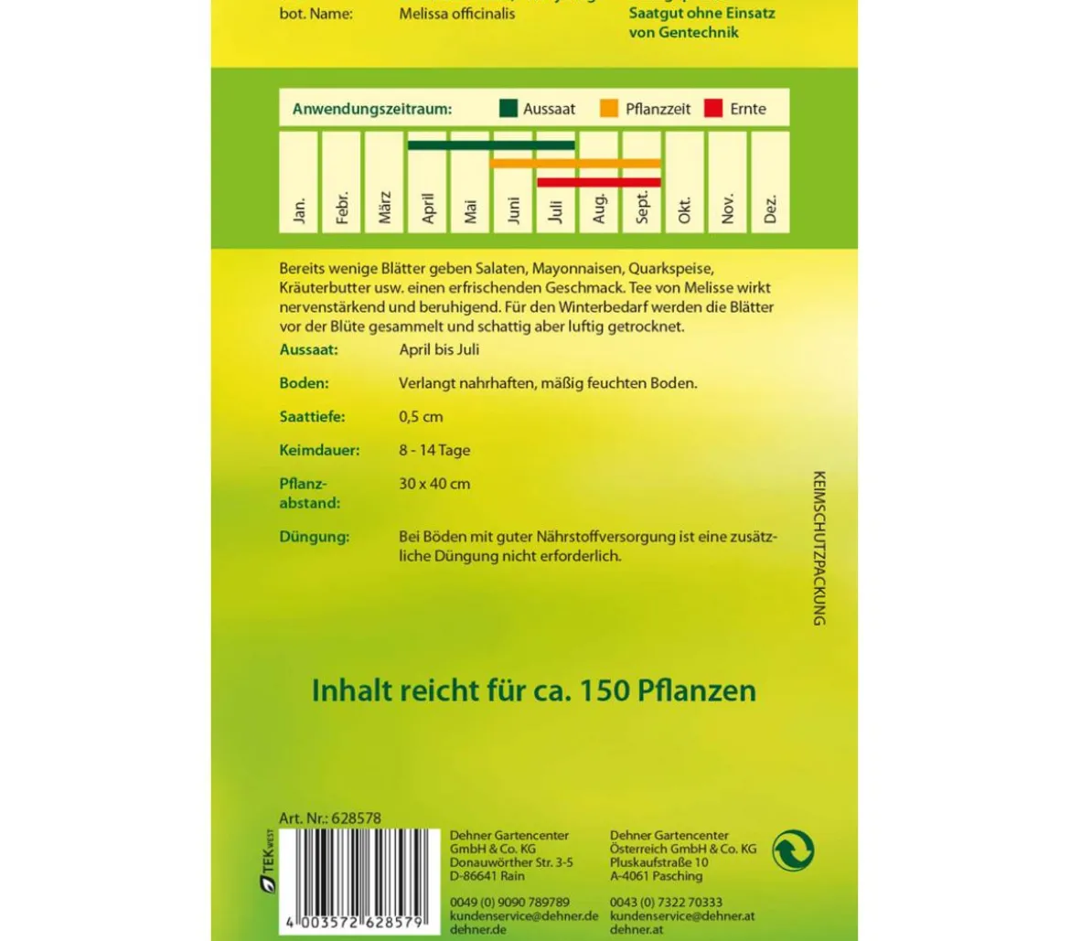 Dehner Samen Zitronenmelisse