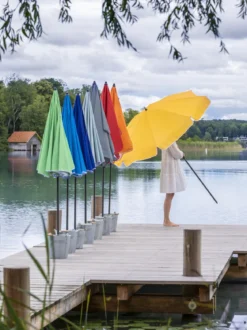 Dehner Schirm Jupiter, rund, ca. Ø180 cm